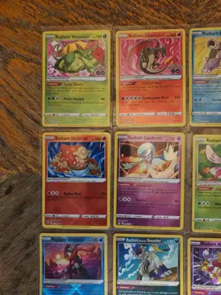16 Radiant Rare Full Set Complete Pokemon Collection Charizard Blastoise Eevee - Image 2