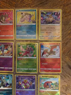 16 Radiant Rare Full Set Complete Pokemon Collection Charizard Blastoise Eevee - Image 3