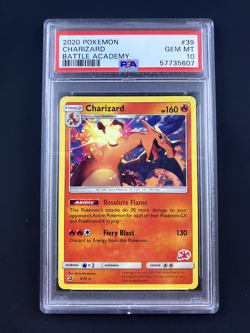 Pokemon PSA 10 GEM MT Charizard 3/70 Battle Academy #39 Stamped 2020 - Image 1