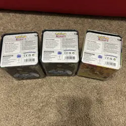 Pokemon TCG: Stacking Tin 2025 - 3 Packs, Stickers - SEALED, IN HAND 3 TINS! - Image 4