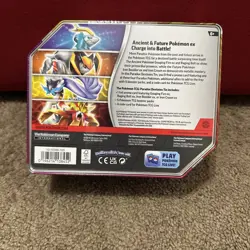 Pokemon TCG Gouging Fire EX Tin Paradox Destinies (Obsidian Temporal Twilight) - Image 2