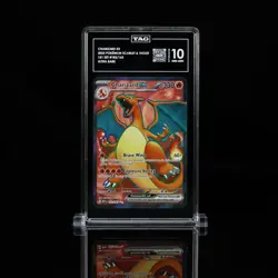 Pokemon Charizard 004/102 SV 151 Holo Full Art Rare TAG 10 Stage 2 120 HP - Image 1