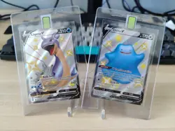 Pokemon Shiny Lapras V SV110/SV122 Shining Fates / Ditto V SV118 Shiny Rare NM - Image 1
