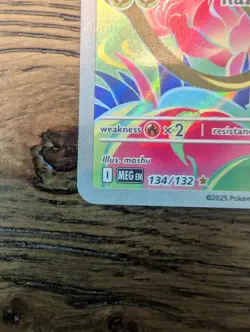 ME01 Ivysaur 134/132 Illustration Rare Mega Evolutions Pokemon NM/M Full Art - Image 4