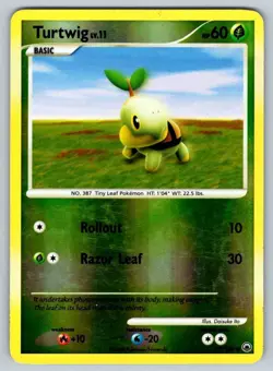 2008 Majestic Dawn Turtwig1 Common Reverse Holo #77 - Image 1