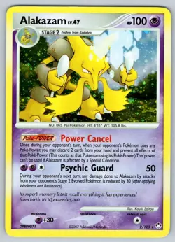 2007 Diamond & Pearl - Mysterious Treasures Alakazam2 Rare Holo #2 - Image 1