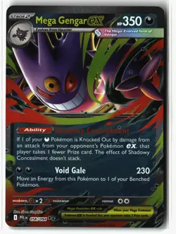 Mega Gengar ex ⭐ 056/094 Holo Double Rare Phantasmal Flames 2025 Pokemon NM - Image 1