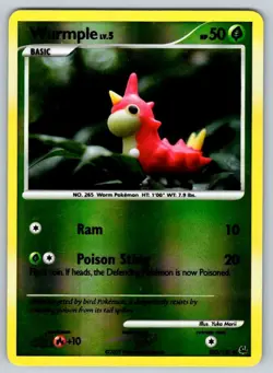 2009 Platinum Wurmple Common Reverse Holo #103 - Image 1