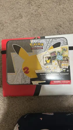 Pokemon 25th Anniversary Celebrations Treasure Chest Lunchbox Tin Factory SEALED - Image 1