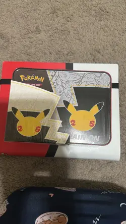Pokemon 25th Anniversary Celebrations Treasure Chest Lunchbox Tin Factory SEALED - Image 4