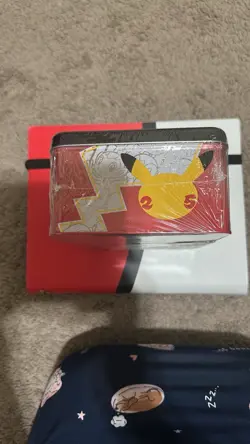 Pokemon 25th Anniversary Celebrations Treasure Chest Lunchbox Tin Factory SEALED - Image 5