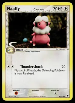 Flaaffy 30/101 Uncommon Dragon Frontiers Pokemon Lightly Played - Image 1