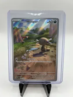 Pokemon Paldean Wooper Illustration Rare Holo 102/094 Phantasmal Flames - Image 1