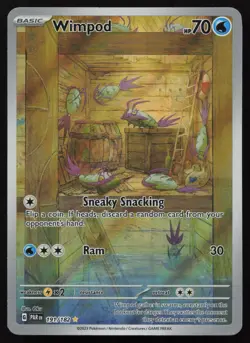 Wimpod 191/182 Illustration Rare Paradox Rift Pokemon LP - Image 1
