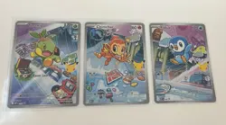 Pokemon 1st Partner Illustration Collections Turtwig #40 Chimchar #41 Piplup 42 - Image 1