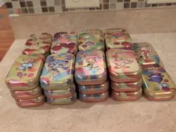 EMPTY Pokemon Scarlet And Violet 151 Mini Tins Lot Of 26. Art And Coin Included - Image 1