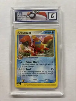 2003 Pokemon Crawdaunt #13 HGC 6 (sb1) - Image 1