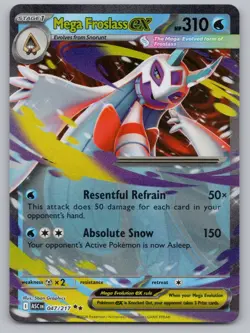 Mega Froslass ex 047/217 Double Rare ME: Ascended Heroes Pokemon Holo Near Mint - Image 1