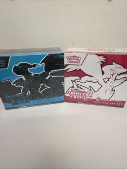 Black Bolt and White Flare POKEMON CENTER ETB Elite Trainer Box SEALED - Image 1