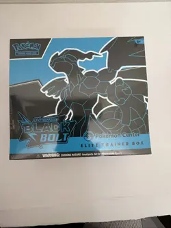 Black Bolt and White Flare POKEMON CENTER ETB Elite Trainer Box SEALED - Image 3