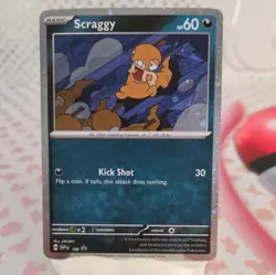 Pokemon TCG - Scraggy SVP186 - Black Star Promo svp 186 - Image 1