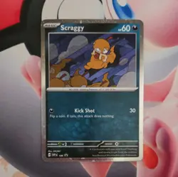 Pokemon TCG - Scraggy SVP186 - Black Star Promo svp 186 - Image 3