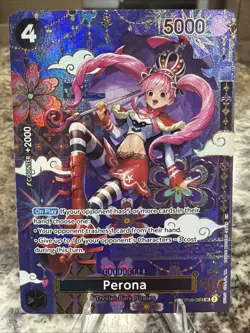 Perona - OP06-093 (SP) One Piece The Azure Sea's Seven Foil 👍🔥✅😳 - Image 1