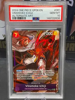 Vinsmoke Ichiji Alternate Art OP06-061 PSA 10 GEM MINT English - Image 1
