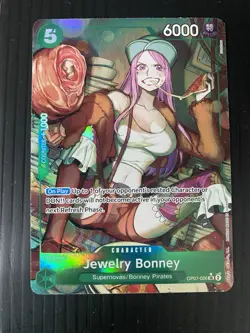 One Piece TCG Jewelry Bonney OP07-026 Alternative Art - Image 1