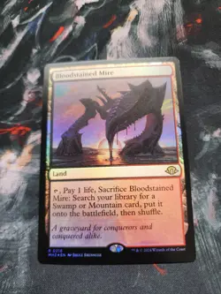 MTG Bloodstained Mire FOIL Modern Horizons 3 216 NM - Image 1