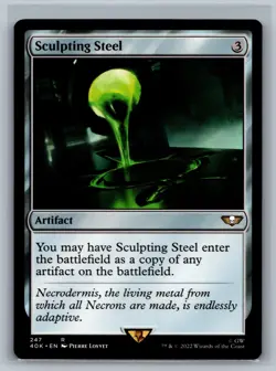Magic MTG Universes Beyond: Warhammer 40,000 Sculpting Steel #247 TCG CCG 40k - Image 1