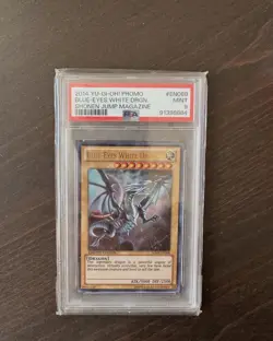 Yu-Gi-Oh Blue-Eyes White Dragon Ultra Rare JUMP-EN068 Limited Edition PSA 9 - Image 1