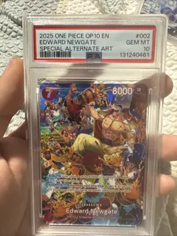 One Piece Edward Newgate SP ST15-002 Alt Art OP-10 Royal Blood English PSA 10 - Image 1