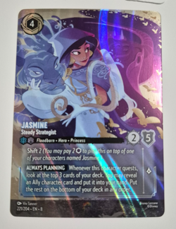 Disney Lorcana Reign of Jafar Enchanted Jasmine Steady Strategist English Rare - Image 2