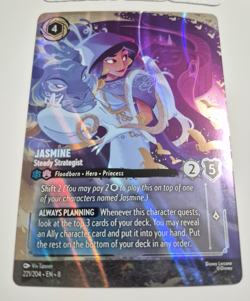Disney Lorcana Reign of Jafar Enchanted Jasmine Steady Strategist English Rare - Image 3