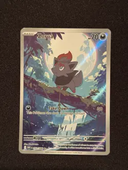 Pokemon TCG Zorua Card 142/086 White Flare Illustration, Near Mint/Mint (NM/M) - Image 1