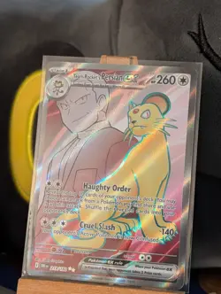Team Rockets Persian EX 219/182 Destined Rivals Full Art Card - Image 1