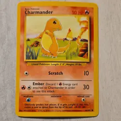 Pokemon Charmander 46/102 Base Set Common Basic Regular 1999 English Card - Image 1