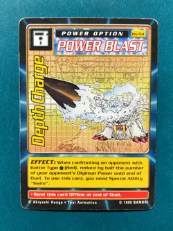 BO-54 Depth Charge Digimon Card Digi-Battle Series 1 1999 Bandai MP - Image 1