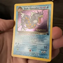 Dark Gyarados PreRelease 8/82 Promo Holo Team Rocket Pokemon Card Near Mint - Image 1