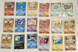 Vintage Pokemon Card Lot Of 33 Japanese Pocket Monsters Rares Various Sets - Image 1