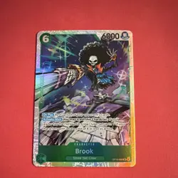 One Piece CCG Brook OP15-032 Character Card Holo 6000 Power Straw Hat Crew - Image 1