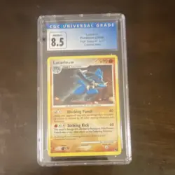 Pokemon Lucario Cosmos Holo CGC 8.5 POP Series 8 #17 2008 Card - Image 1