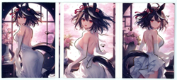 ❤KITASAN BLACK - TRI-FOLD Goddess Story Anime Waifu Card WIND & MOON 2 - SZ-06 - Image 2