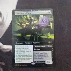 Emeritus of Woe X1 EXTENDED ART FOIL -NM/M- Secrets of Strixhaven - Image 1
