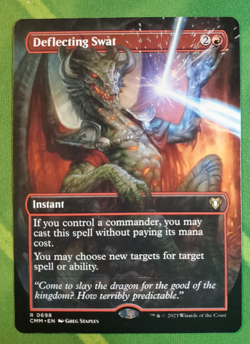 Deflecting Swat Borderless Commander Masters MTG NM - Image 1