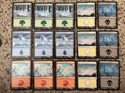 MTG- Coldsnap Snow-Covered Lands x15 (3x Each Color) - Image 1