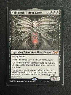 Valgavoth, Terror Eater Duskmourn Mythic Regular Legendary Black 0120 MTG NM - Image 1