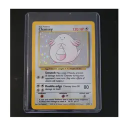 Wizards of the Coast Pokemon Chansey Base Set Holo Rare 3/102 1999 120 HP - Image 1