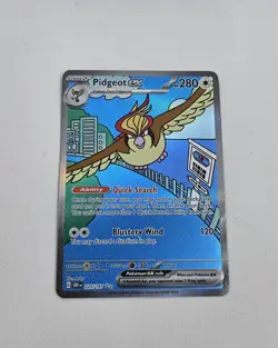 Pidgeot ex 225/197 Special Illustration SIR Rare SV03: Obsidian Flames Pokemon - Image 2